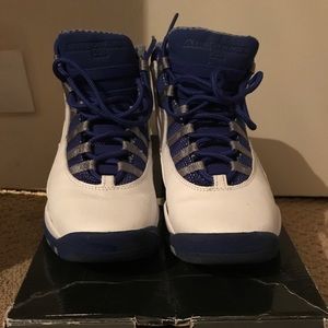 Blue/White/Grey Retro Jordan 10 Size 5
